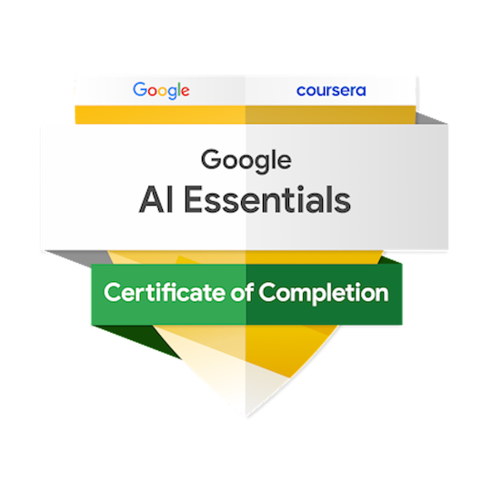 Google AI Essentialsコース修了
